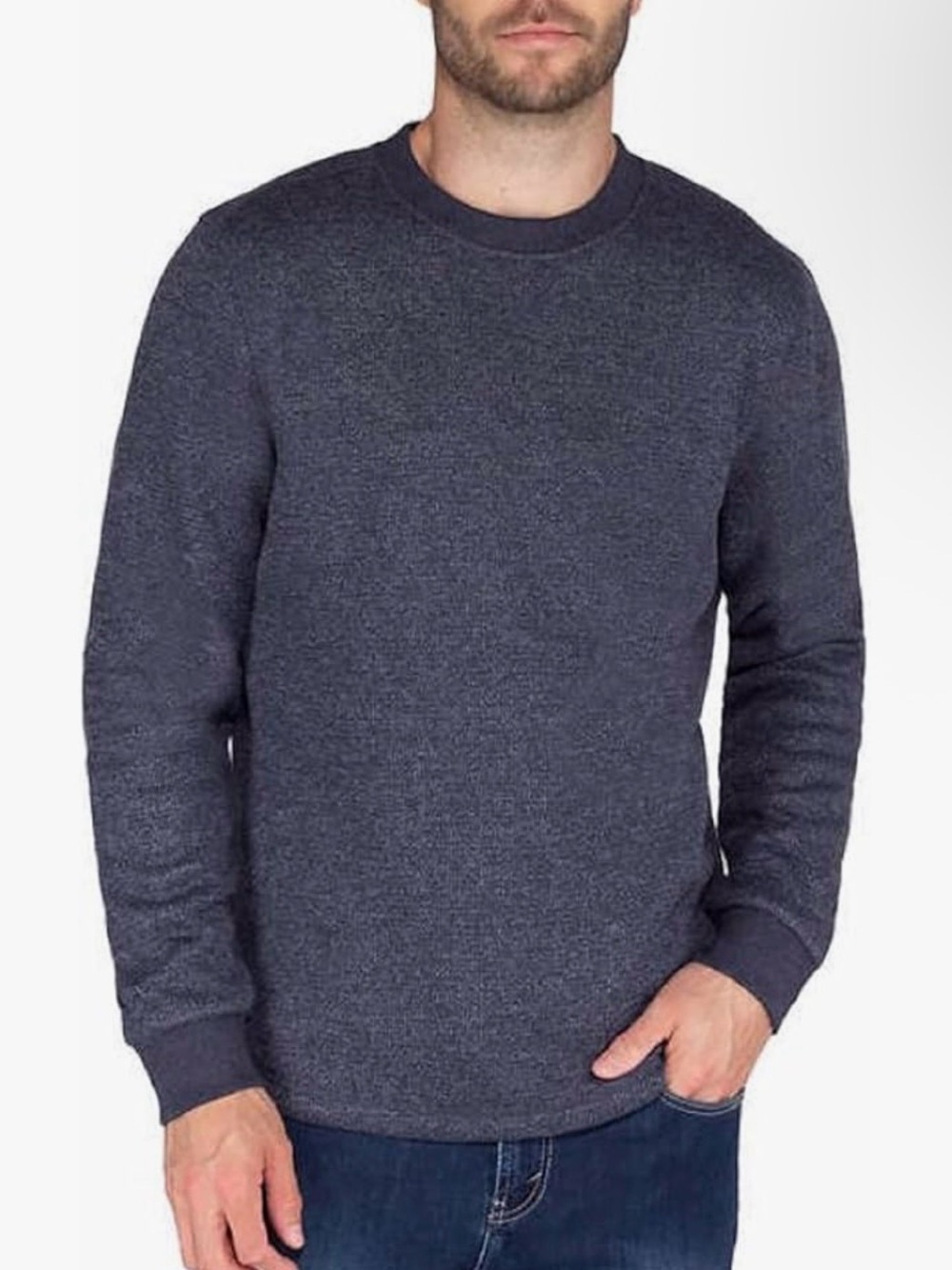 BC Clothing Heritage Men's Fleece Lined Crewneck Sweatshirt - New
